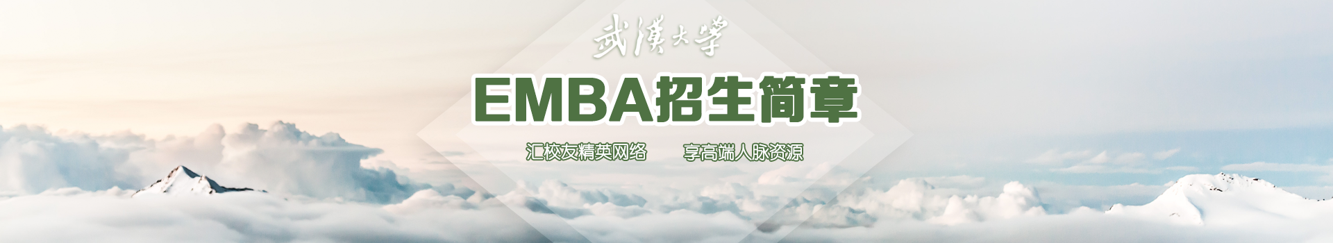 武汉大学经济与管理学院高级工商管理硕士EMBA招生简章